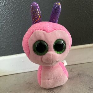 Scooter Ty Pink Plush Toy with Sparkly Accents